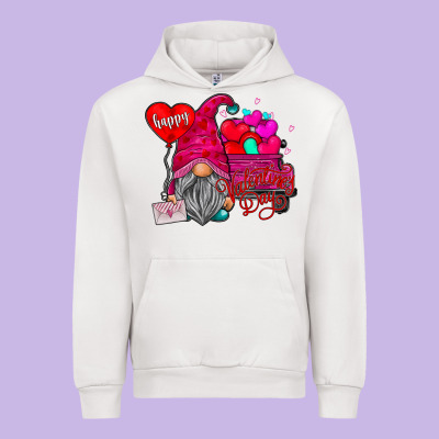Happy Valentine's Day Urban Hoodie Designed By Cowhidedigitalart