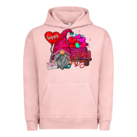 Pigment Salmon happy valentine's day Urban Hoodie - CowhideDigitalArt