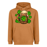 Meerkat St. Patrick's Beer and shamrock Heavyweight Hoodie - OliviaCreatesArt