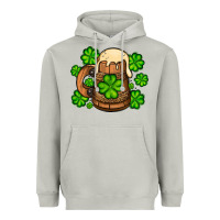 Moon Dust St. Patrick's Beer and shamrock Heavyweight Hoodie - OliviaCreatesArt