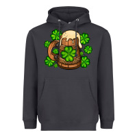 Smoke St. Patrick's Beer and shamrock Heavyweight Hoodie - OliviaCreatesArt