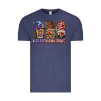 Vintage Denim hallothanksmas gnomies bbs Vintage Tee - BundleAndBundleShop