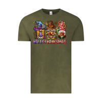 Vintage Olive hallothanksmas gnomies bbs Vintage Tee - BundleAndBundleShop