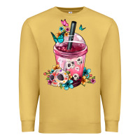 Antique Gold Mexican Day Of The Dead Skulls Coffee Cup Premium Sweatshirt - FaDigitalArtStudio