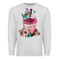 Dove Grey Mexican Day Of The Dead Skulls Coffee Cup Premium Sweatshirt - FaDigitalArtStudio