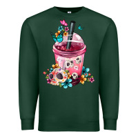 Sports Green Mexican Day Of The Dead Skulls Coffee Cup Premium Sweatshirt - FaDigitalArtStudio
