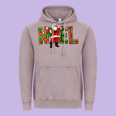 Noel Santa Vintage Hoodie Designed By Nancycooperartshop