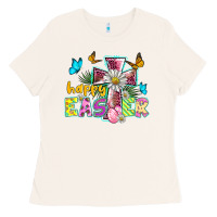 Bone happy easter cross Ladies Tee - BarkalooDesign