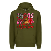 Army Green tacos are my valentine Premium Hoodie - OliviaCreatesArt