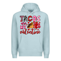 Blue Mist tacos are my valentine Premium Hoodie - OliviaCreatesArt