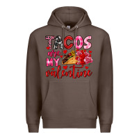 Coffee tacos are my valentine Premium Hoodie - OliviaCreatesArt
