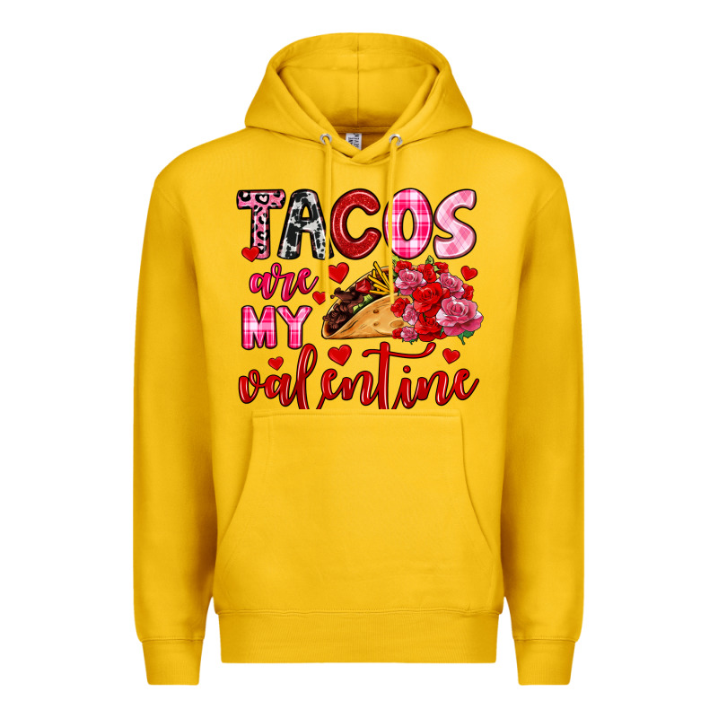 Tacos Are My Valentine Premium Hoodie by OliviaCreatesArt | Teevron