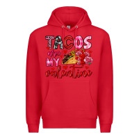 Red tacos are my valentine Premium Hoodie - OliviaCreatesArt