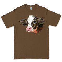 Cacao holstein calf face Premium Tee - LillyAllenDesigns