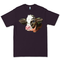 Plum holstein calf face Premium Tee - LillyAllenDesigns