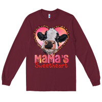 Burgundy mamas sweetheart baby cow Long Sleeve Tee - RanaPortraitStore