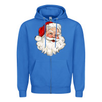 Santa Claus Zipper Hoodie | Teevron