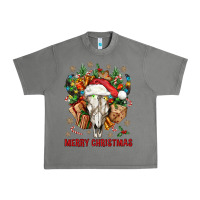 Tornado Merry Christmas With Bull skull Urban Heavy Tee - BundleAndBundleShop