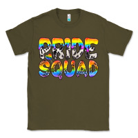 Army Green Western LGBTQ+ Pride Squad Classic Tee - BundleAndBundleShop