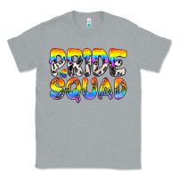 Heather Grey Western LGBTQ+ Pride Squad Classic Tee - BundleAndBundleShop