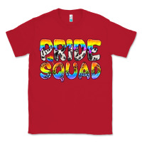 Red Western LGBTQ+ Pride Squad Classic Tee - BundleAndBundleShop