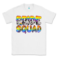 White Western LGBTQ+ Pride Squad Classic Tee - BundleAndBundleShop
