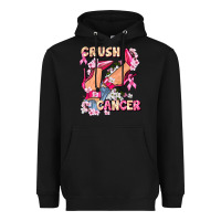 Black Crush Breast Cancer Heavyweight Hoodie - FaDigitalArtStudio
