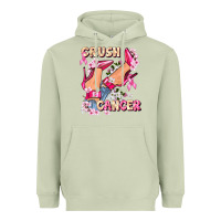 Matcha Crush Breast Cancer Heavyweight Hoodie - FaDigitalArtStudio