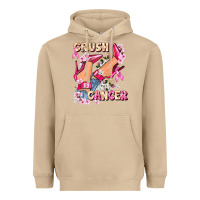 Mushroom Crush Breast Cancer Heavyweight Hoodie - FaDigitalArtStudio