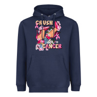 Navy Crush Breast Cancer Heavyweight Hoodie - FaDigitalArtStudio