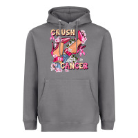 Storm Crush Breast Cancer Heavyweight Hoodie - FaDigitalArtStudio