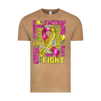 Breast Cancer Softball Ribbon Love Cure Fight Bbs Vintage Tee | Teevron