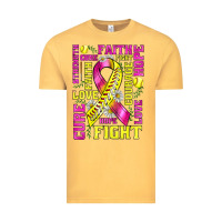 Vintage Mustard breast cancer softball ribbon love cure fight bbs Vintage Tee - BundleAndBundleShop