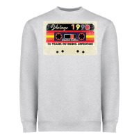Heather Grey 30th birthday 30 years 1990 retro tape cassette Heavyweight Sweatshirt - Bettercallsaul