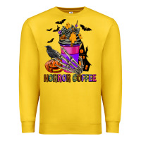 Lemon Horror Coffee Premium Sweatshirt - FaDigitalArtStudio