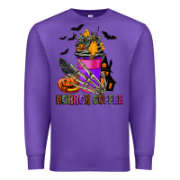 Purple Horror Coffee Premium Sweatshirt - FaDigitalArtStudio