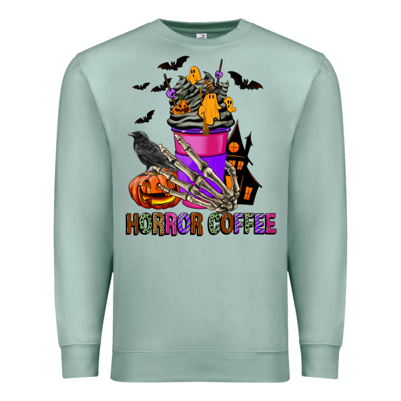 Horror Coffee Premium Sweatshirt by FaDigitalArtStudio | Teevron