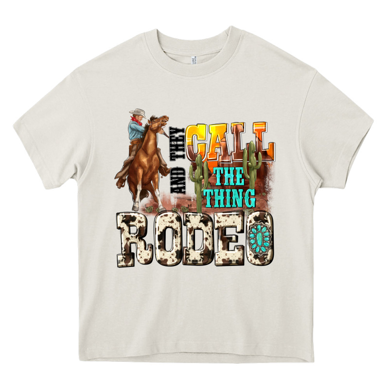 And They Call The Thing Rodeo Heavy Core Tee by NancyCooperArtShop | Teevron