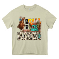 Mossy and they call the thing rodeo Heavy Core Tee - NancyCooperArtShop