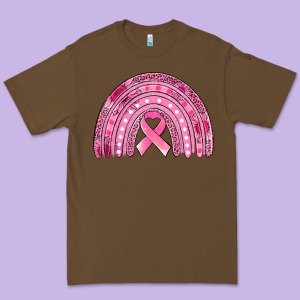 Breast Cancer Awareness Rainbow Premium Tee Designed By Jasminsmagicworld