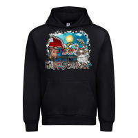 Black Happy Easter Urban Hoodie - CowhideDigitalArt