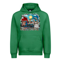 Emerald Happy Easter Urban Hoodie - CowhideDigitalArt