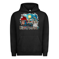 Pigment Black Happy Easter Urban Hoodie - CowhideDigitalArt