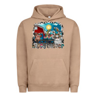 Pigment Burro Happy Easter Urban Hoodie - CowhideDigitalArt