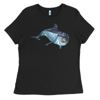 Black bottlenose dolphin Ladies Tee - LillyAllenDesigns