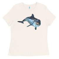 Bone bottlenose dolphin Ladies Tee - LillyAllenDesigns