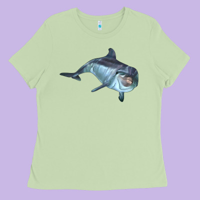 Bottlenose Dolphin Ladies Tee Designed By Lillyallendesigns