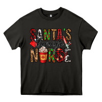 Asphalt santa's favorite nurse Heavy Core Tee - Jasminsmagicworld