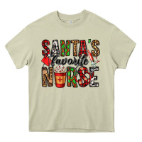 Mossy santa's favorite nurse Heavy Core Tee - Jasminsmagicworld