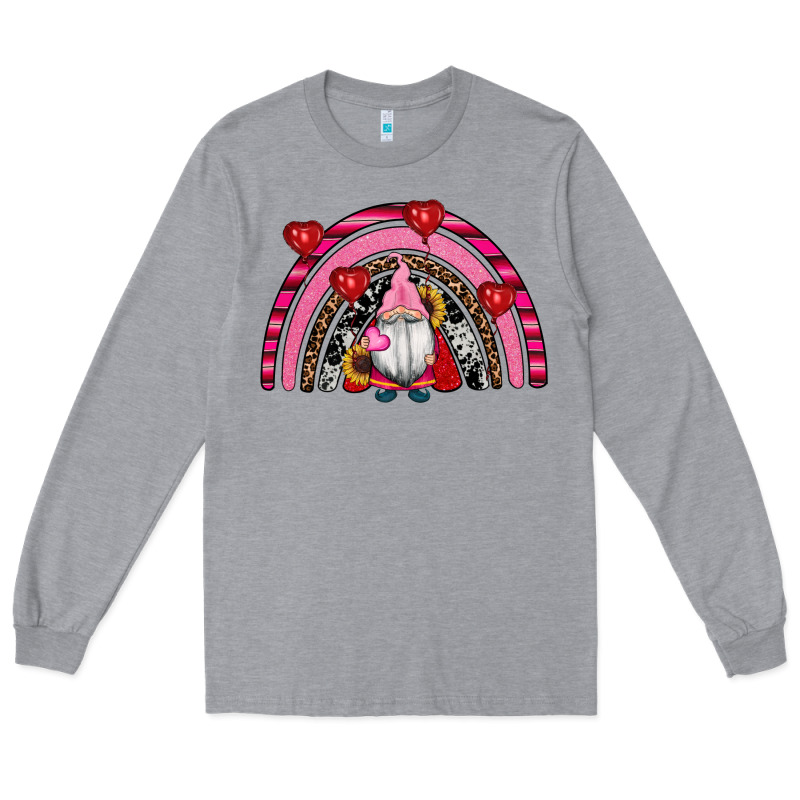 Valentines Day Gnomes Rainbow Long Sleeve Tee by RanaPortraitStore | Teevron